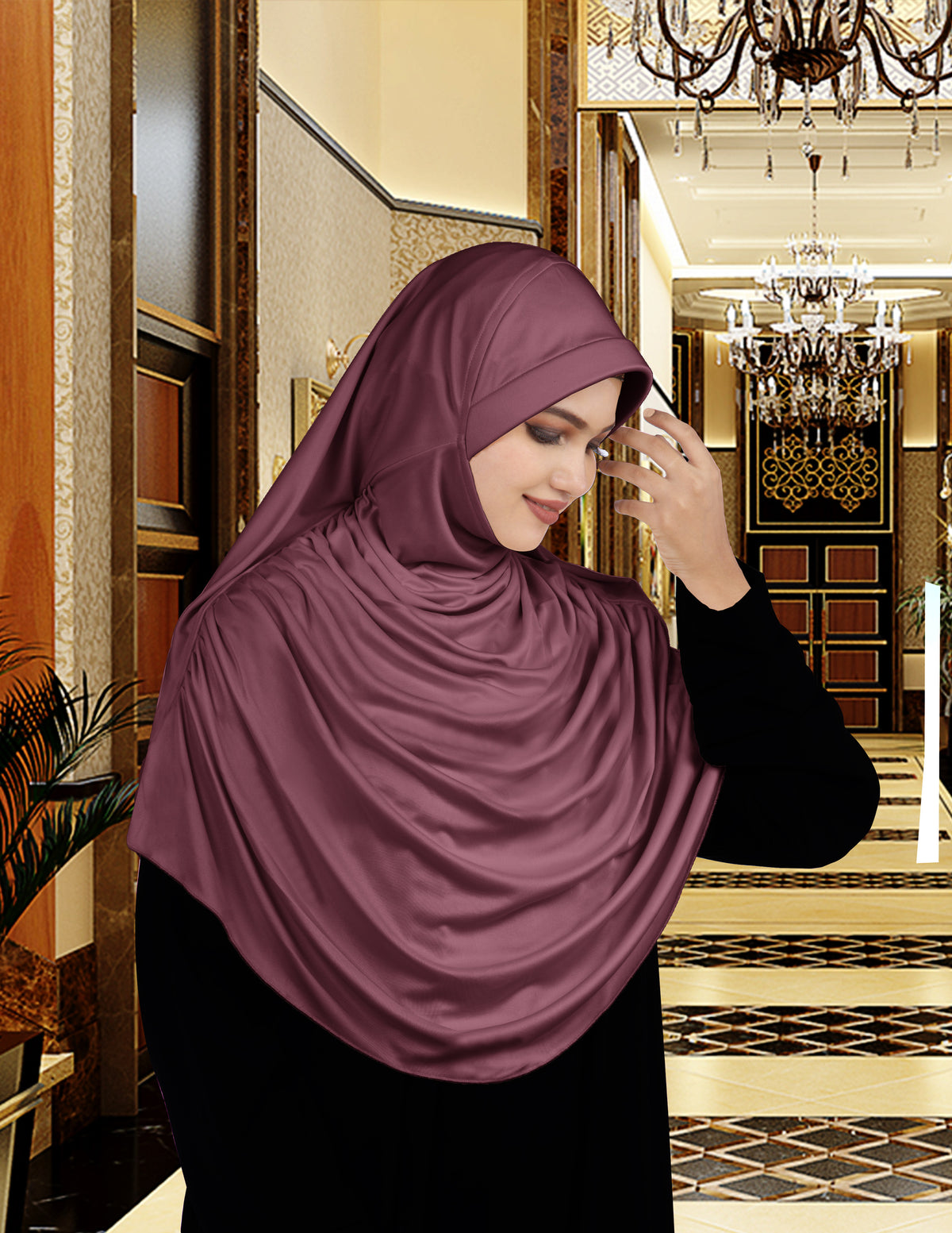 Modest Women's Fleeted Stylish Feel Good Fabric FAEEZAH Hijab Coffee