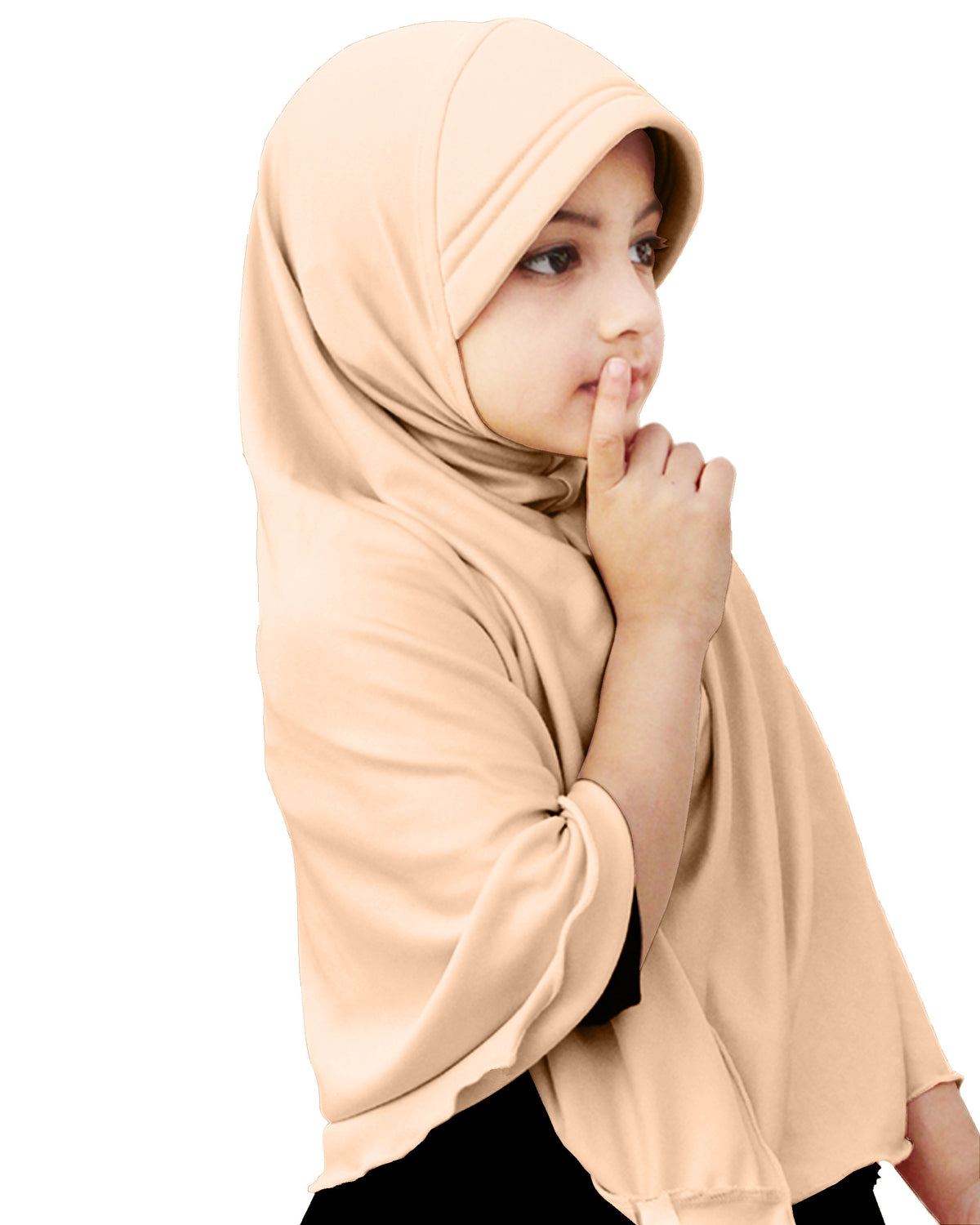 Mehar Hijab's Girl's Plain Long Hijab feel good Little Ma-ale Hijab