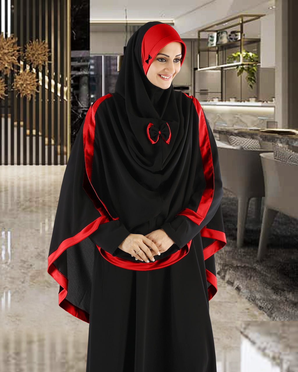 Modest Women's Stylish Soft Rich Crepe Long Hijab GHANIA KHIMAR