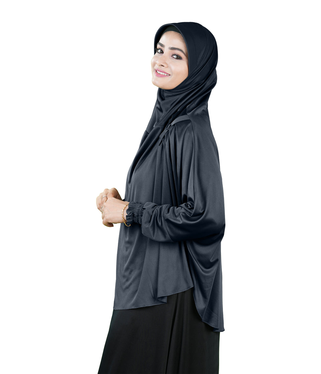 Mehar Hijabs Modest Elegant Saima Farasha type Hijab – One-Piece