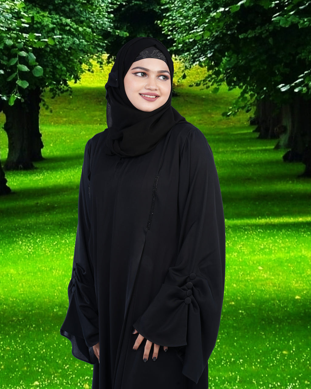 Mehar Hijab Modestly Stylish Look Classy and elegant Shareen Premium Abaya