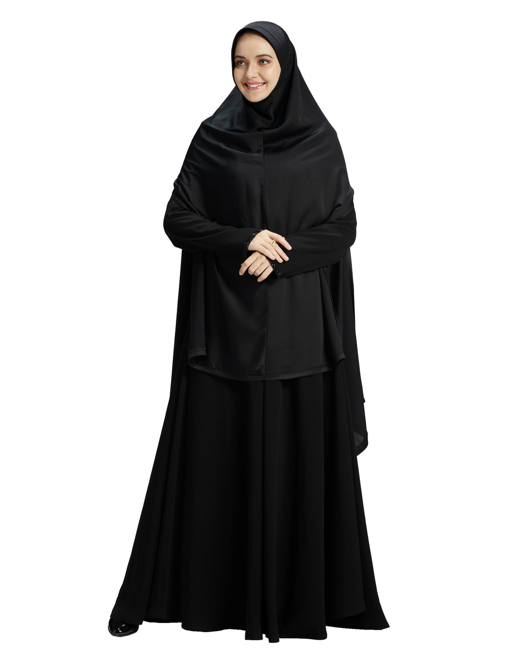 Modest Women's Stylish Soft Rich Premium Crepe Long Hijab NAZNEEN KHIMAR