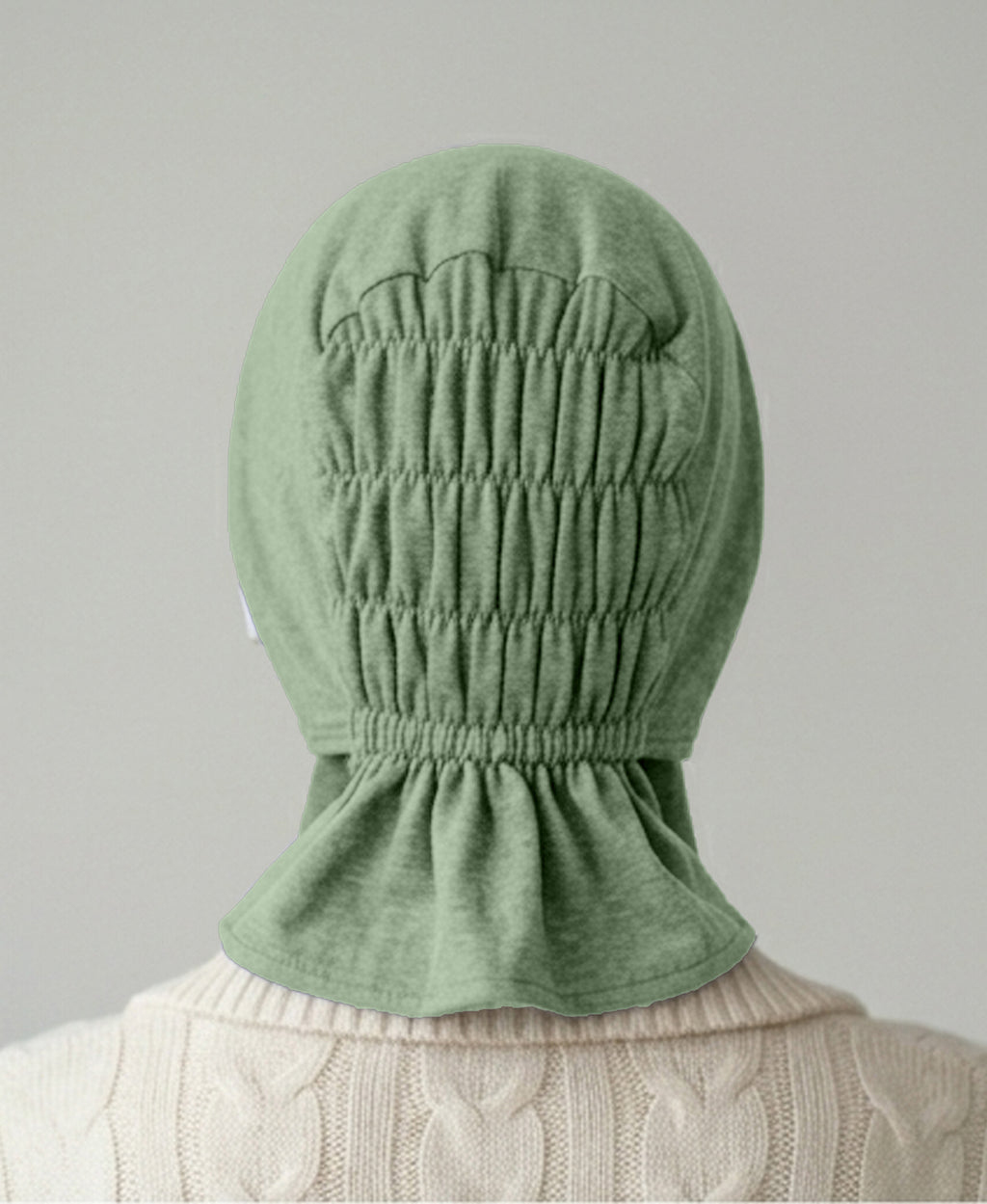 Dr. Ayesha Volume Tail Cap,Stretch Hijab with Stethoscope Ear Hole.Breat