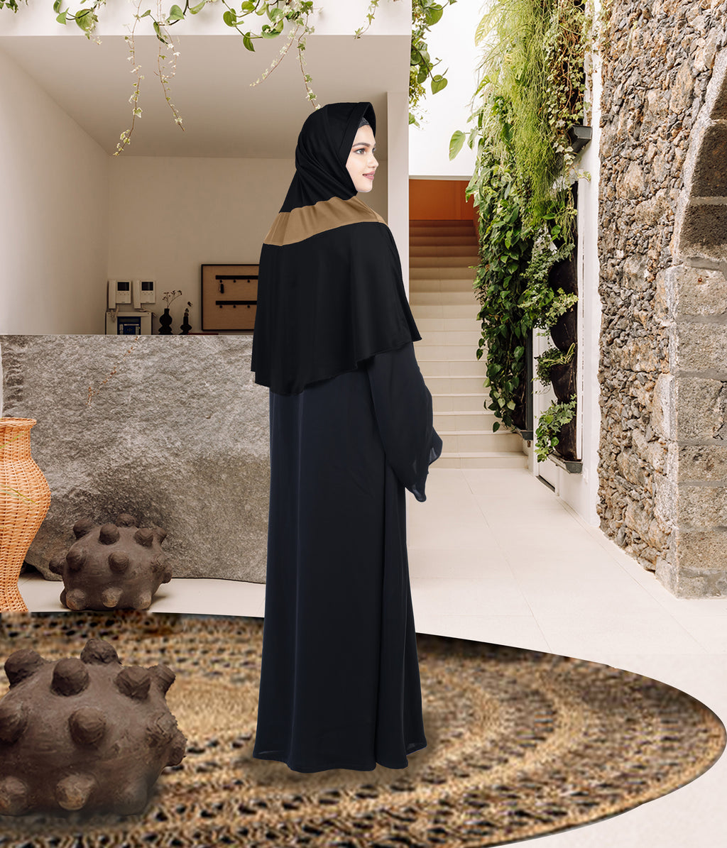 Mehar Shakira Elegant Dual-Tone Knot Hijab