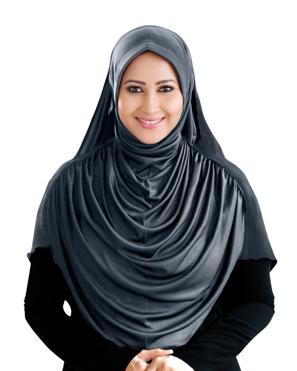 Modest Women's Designed Fleeted Stylish Feel Good Fabric FAEEZAH Hijab Grey
