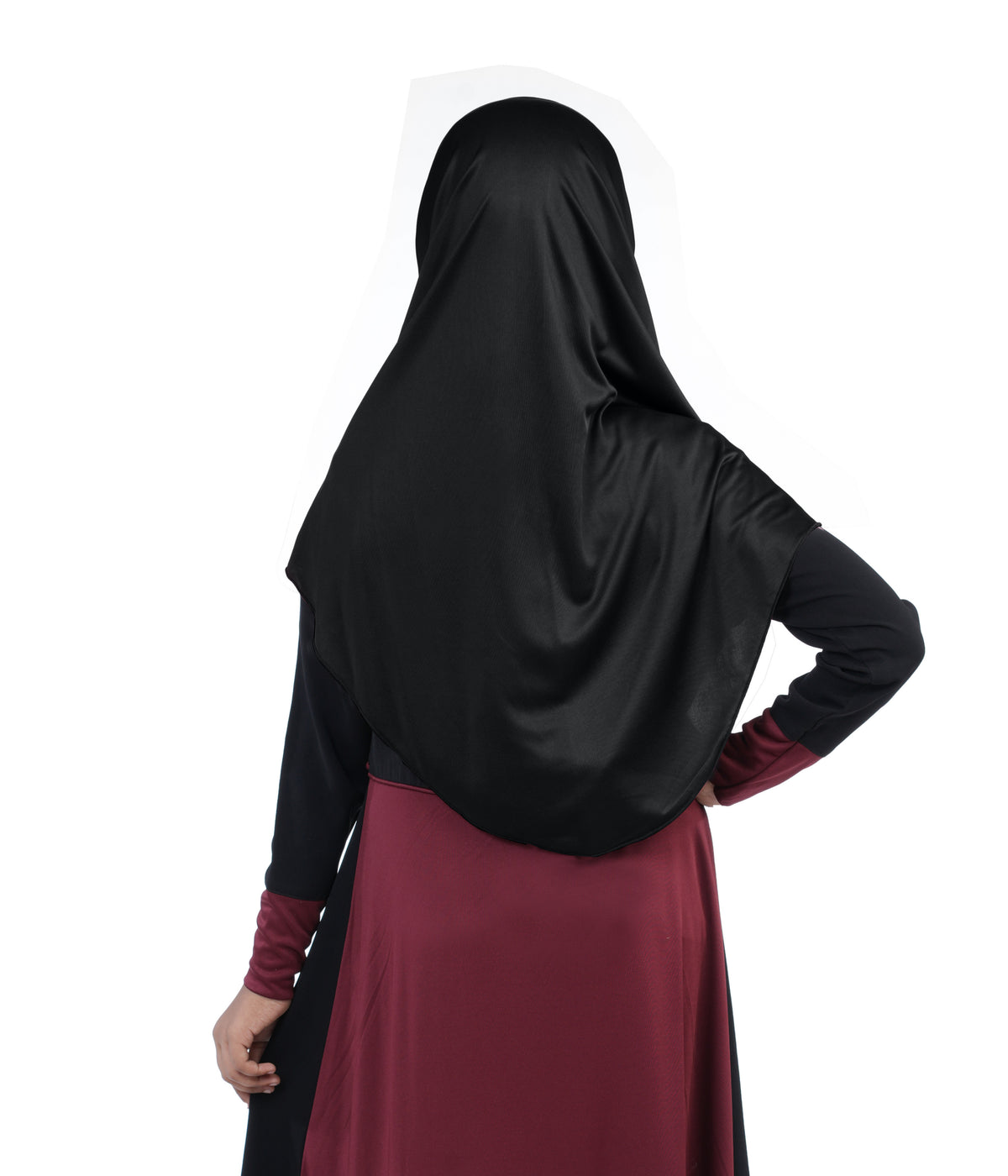 Mehar Diya Hijab for Girls – Premium Black Ready-to-Wear Islamic Hijab |