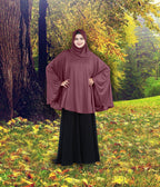 Women's Stylish Soft Rich Polyester Fabric Hanana Sleeve Hijab F Size