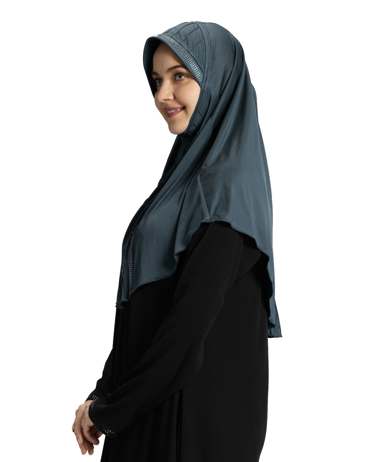 Modest Fashion Women's Soft feel good Fabric Manal Hijab Grey