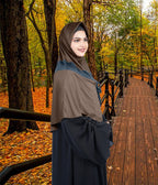 Mehar Shakira Elegant Dual-Tone Knot Hijab