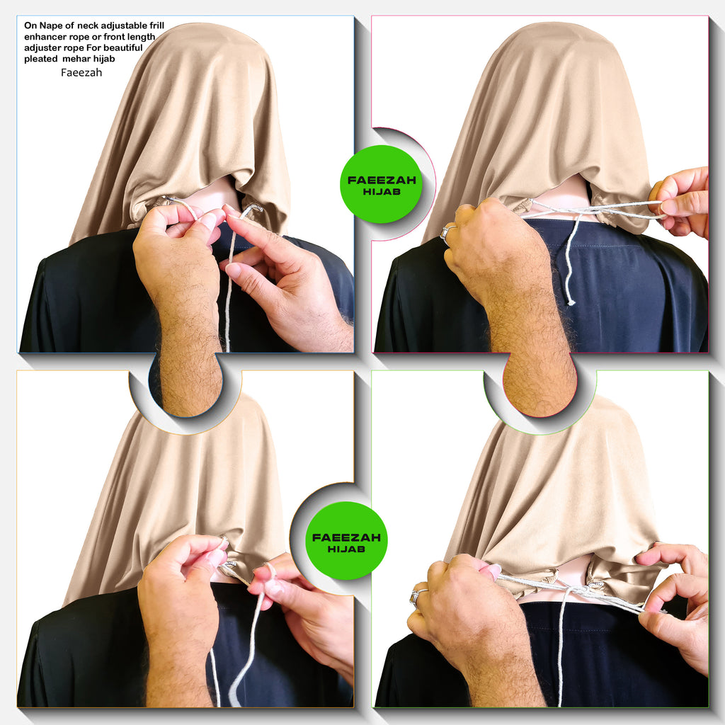 Modest Women's Fleeted Stylish Feel Good Fabric FAEEZAH Hijab Wheat