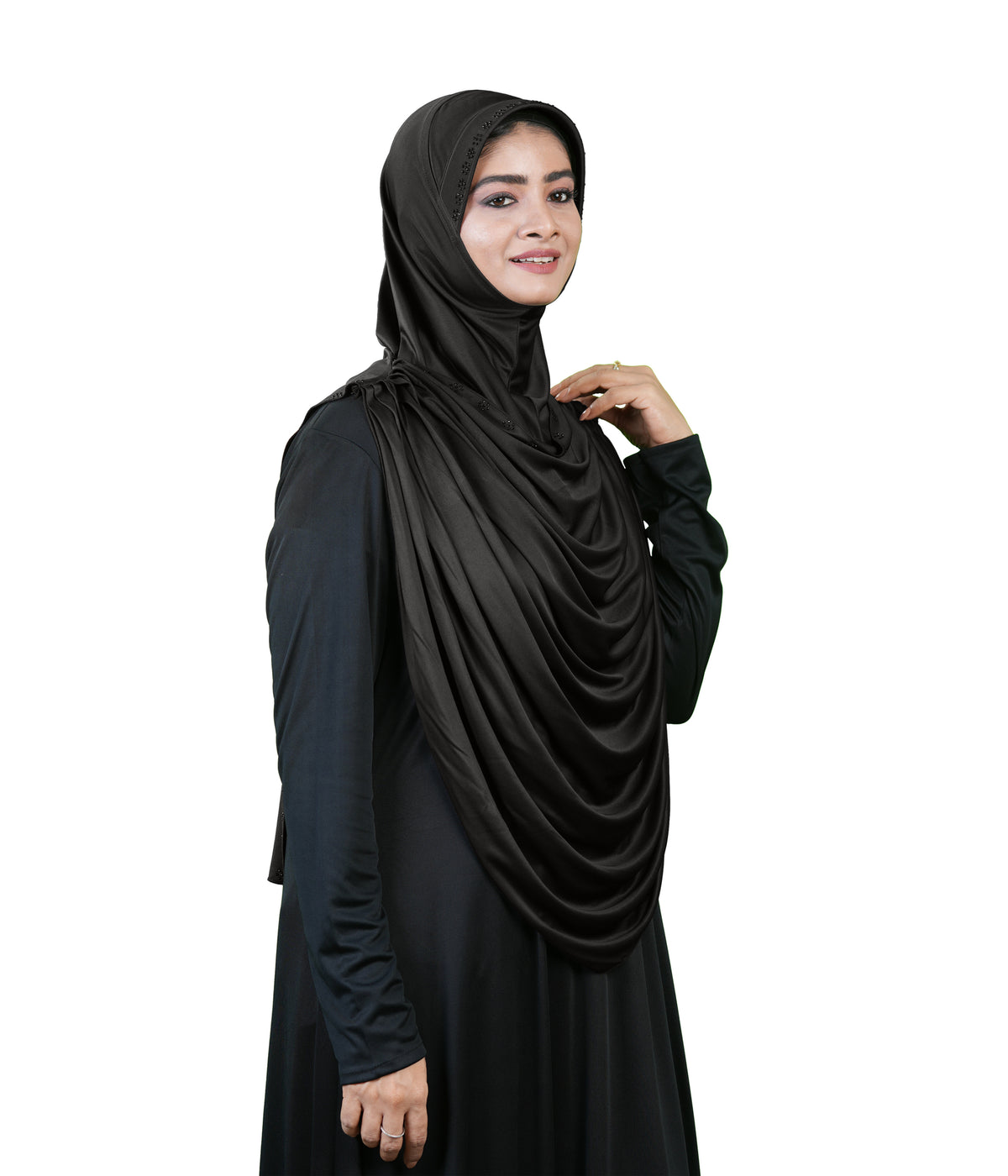 Modest Fashion by Mehar Laila Two-Piece Frilled Hijab Set