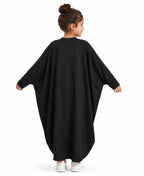 Little Mehariya Kids Lycra Abaya for Girls – Modest Batwing Sleeve Dress