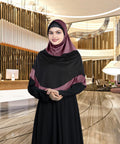 Mehar Dual-Tone Layered Elegance-Coverage-Comfort Razia Hijab