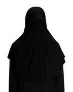 Modest Fashion Women's Soft feel good Fabric Manal Hijab Black