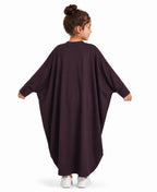Little Mehariya Kids Lycra Abaya for Girls – Modest Batwing Sleeve Dress