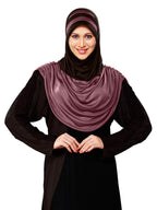 WOMEN'S STYLISH DUAL TONE AFEEFA HIJAB COFFE-COCCO