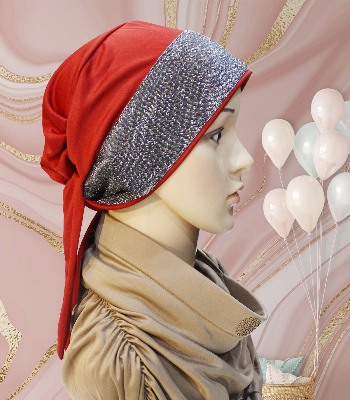 Women's Twinkle Tea caps a glittering pattern