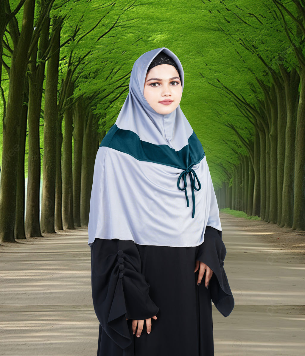 Mehar Shakira Elegant Dual-Tone Knot Hijab