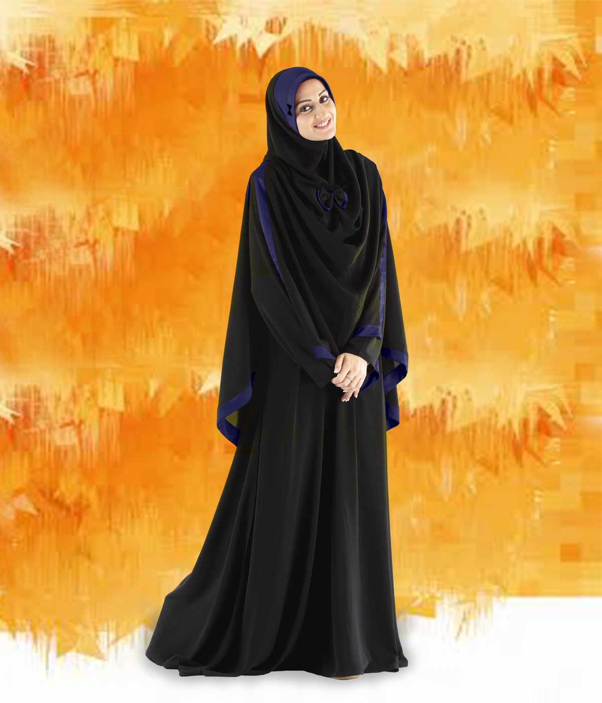 Modest Women's Stylish Soft Rich Crepe Long Hijab GHANIA KHIMAR