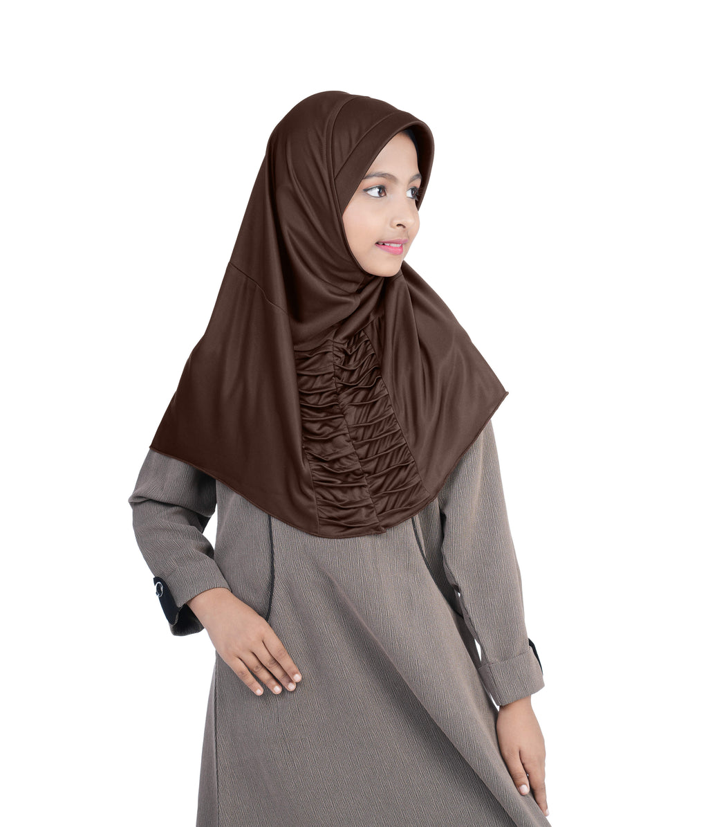 Mehar Nisa Hijab for Girls Hijabs Modest Wear with Front Pleated Detaili