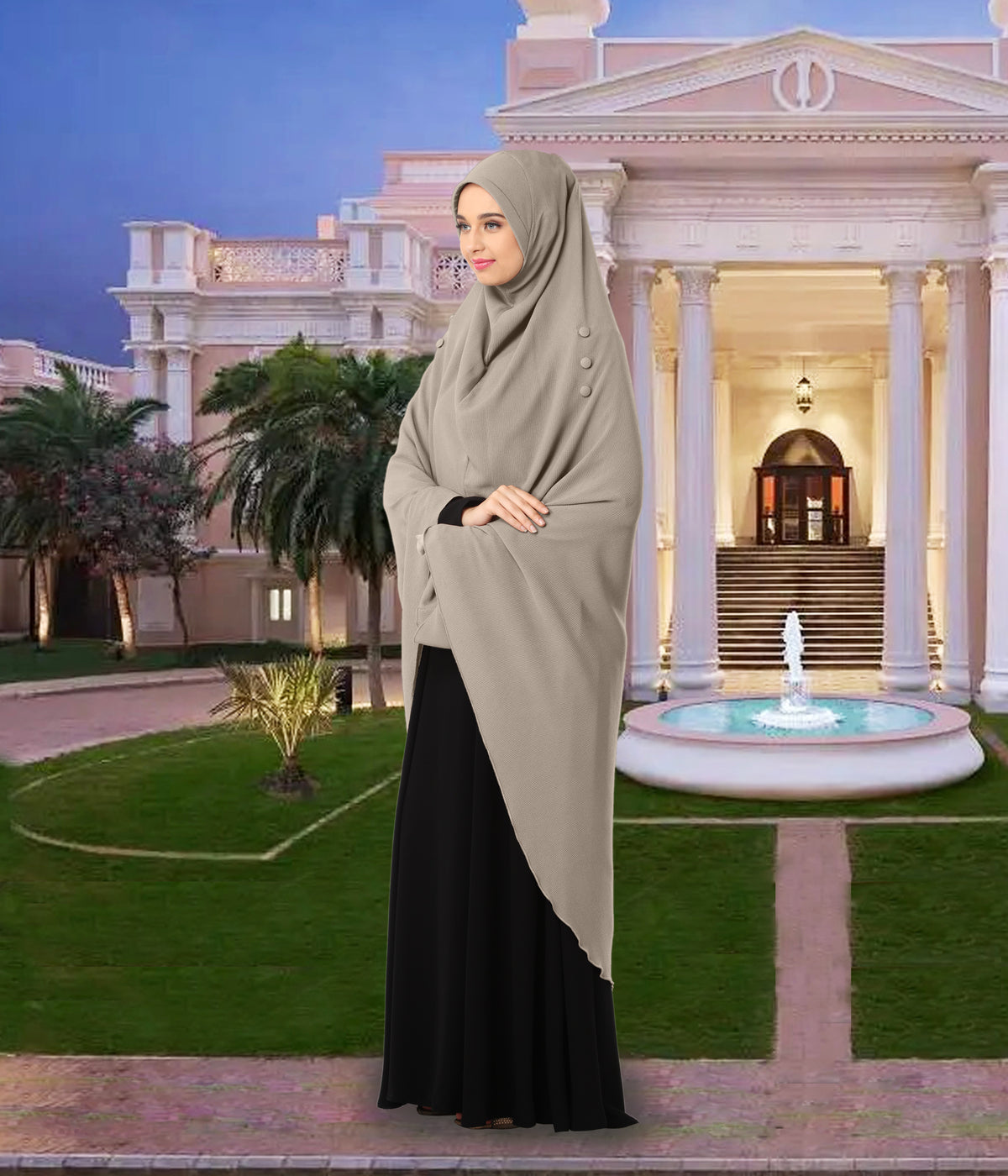 Modest Women's Stylish Rich Premium Texture fabric Crepe Long Hijab HEERA HAMDA