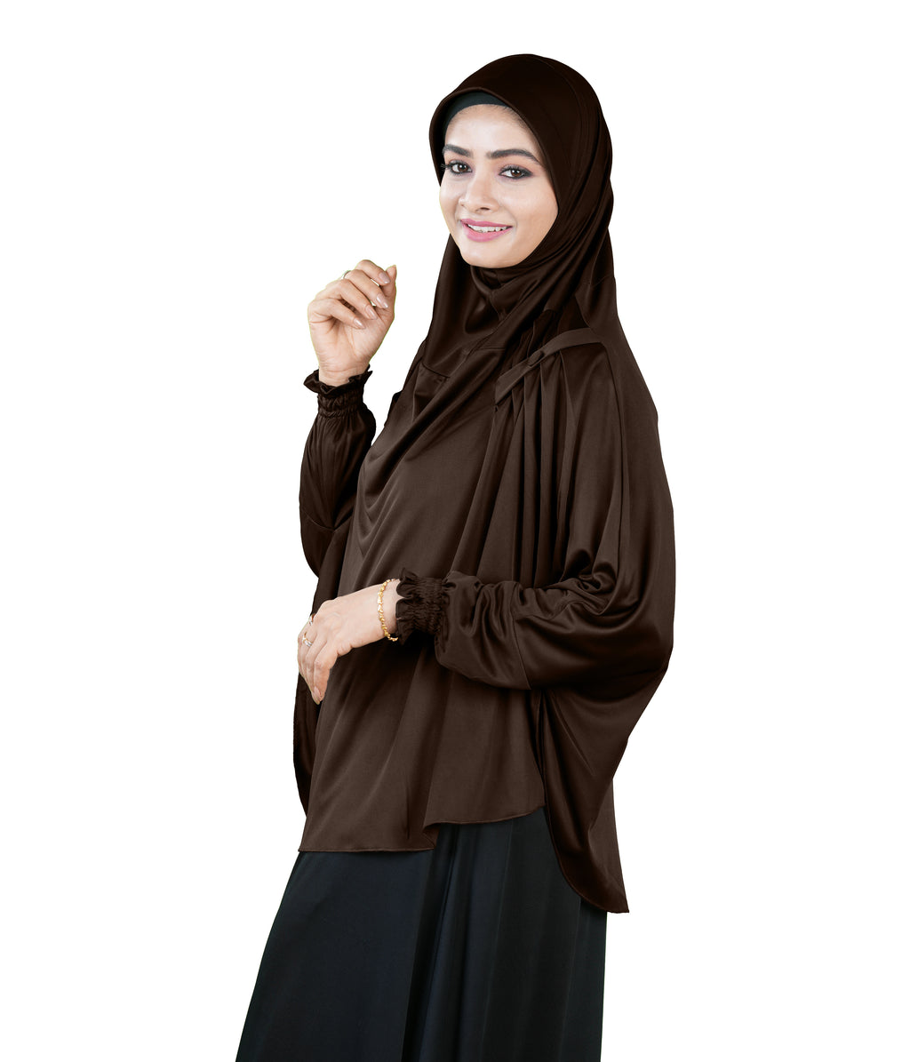 Mehar Hijabs Modest Elegant Saima Farasha type Hijab – One-Piece