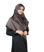 Mehar Famya Elegant Modest Hijab with Lace-Up Shoulder