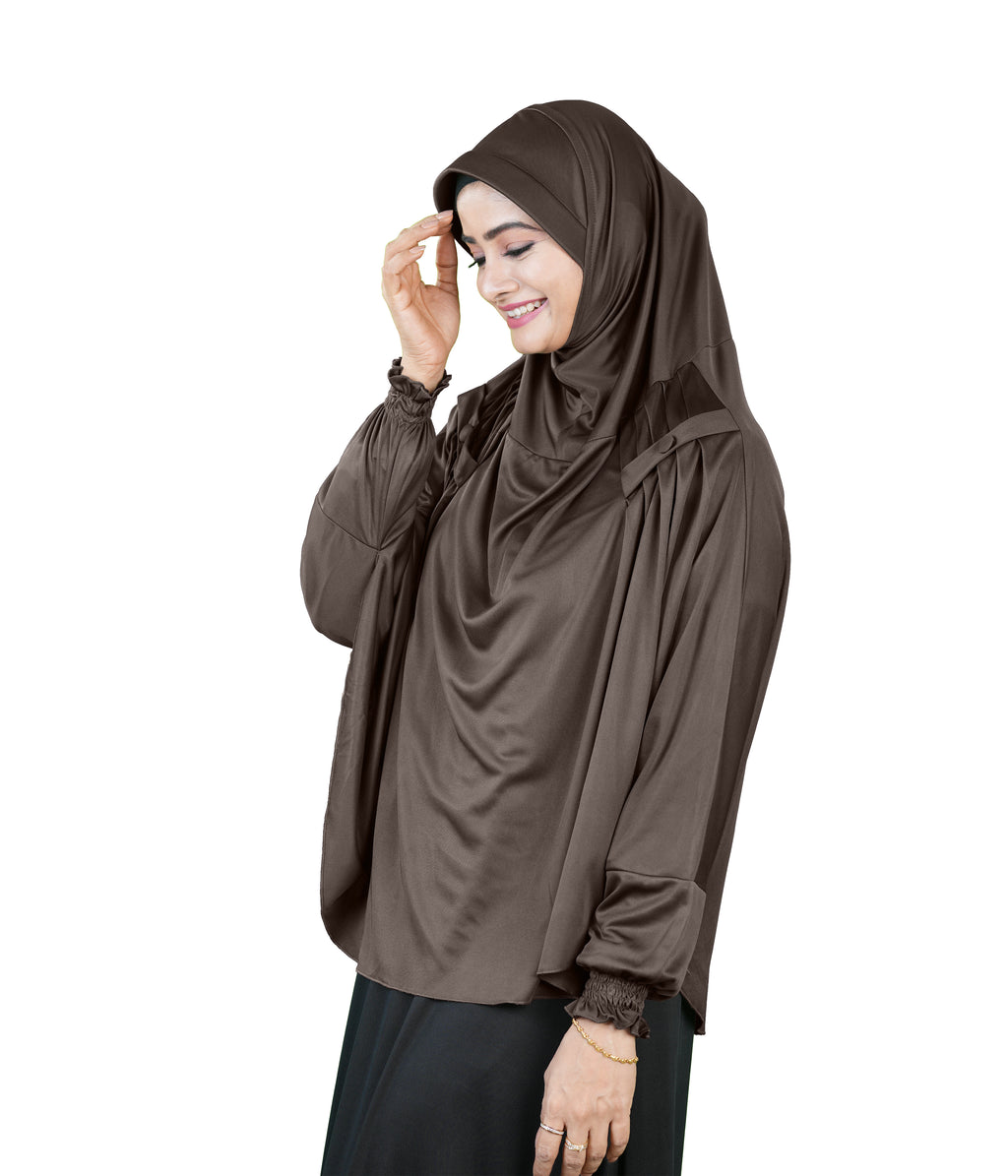 Mehar Hijabs Modest Elegant Saima Farasha type Hijab – One-Piece Modest