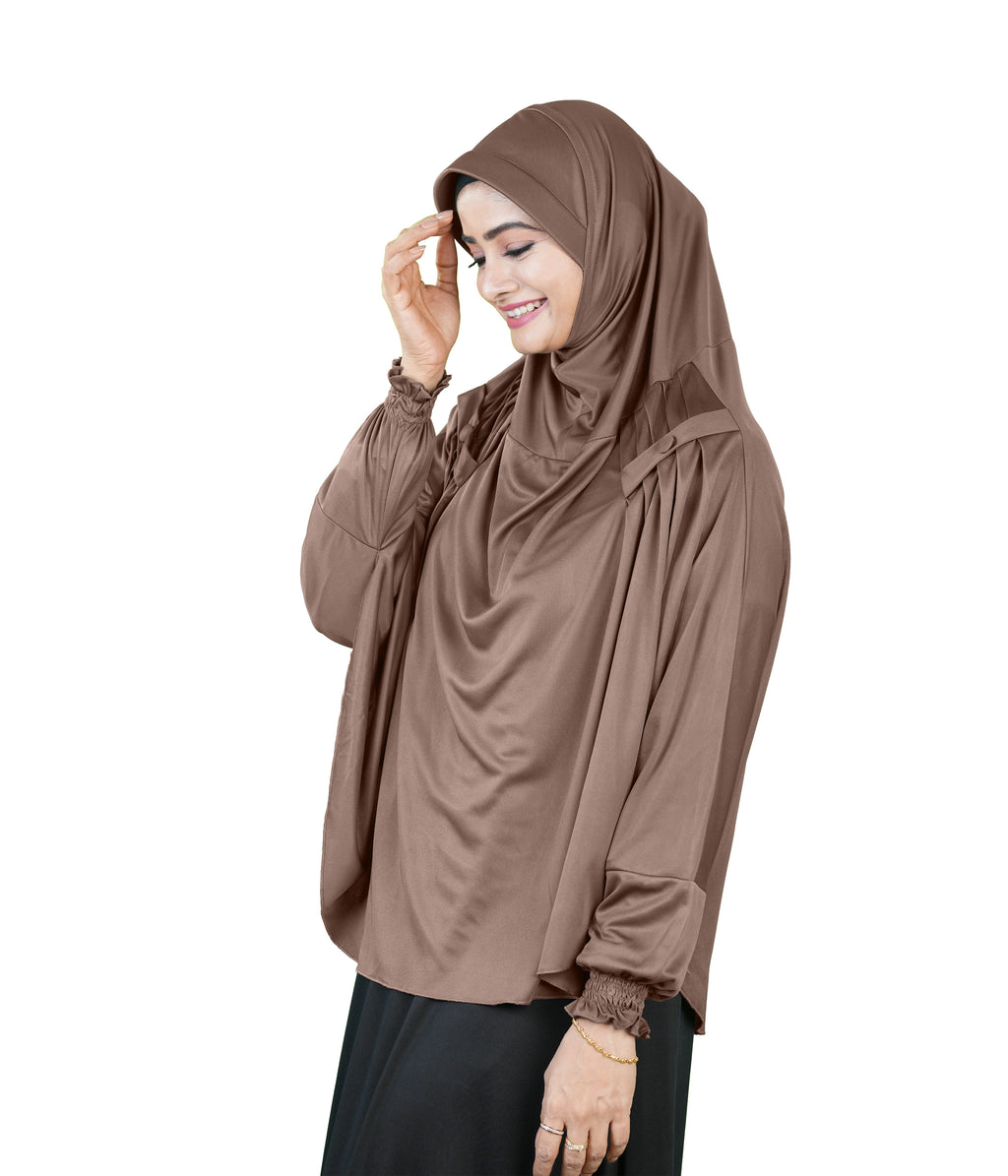 Mehar Hijabs Modest Elegant Saima Farasha type Hijab – One-Piece