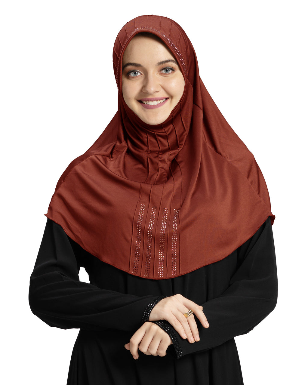 Modest Fashion Women's Soft feel good Fabric Manal Hijab Maroon