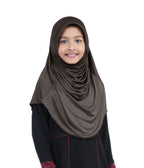 Mehar Diya Hijab for Girls – Premium Black Ready-to-Wear Islamic Hijab |