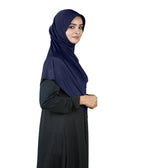 Mehar Famya Elegant Modest Hijab with Lace-Up Shoulder