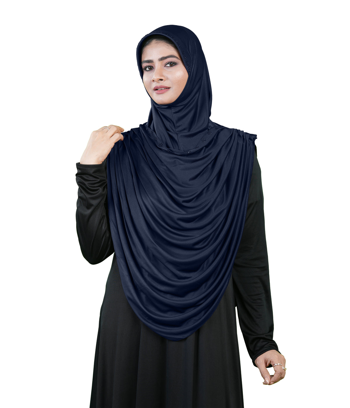 Modest Fashion by Mehar Laila Two-Piece Frilled Hijab Set