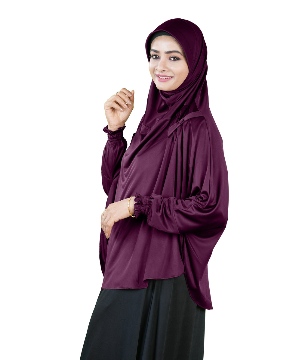 Mehar Hijabs Modest Elegant Saima Farasha type Hijab – One-Piece