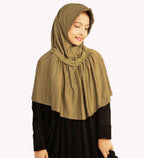 Stylish Little Fadyaa Hijab Frill Type With Stones.