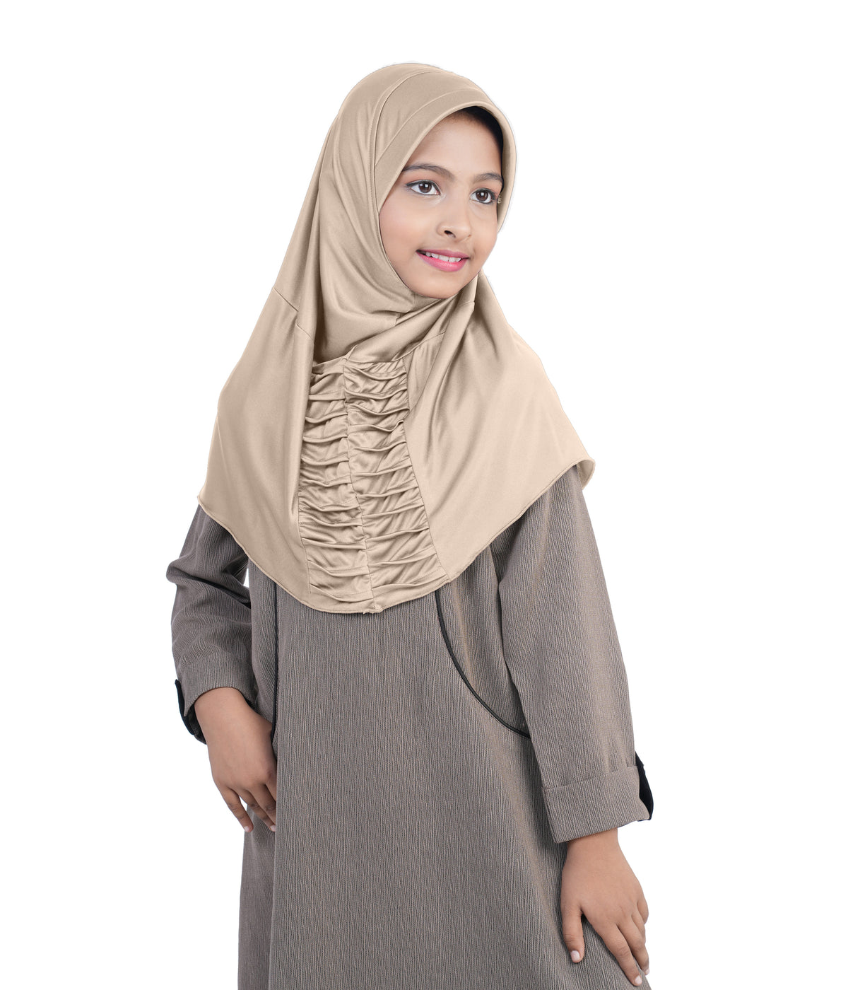 Mehar Nisa Hijab for Girls Hijabs Modest Wear with Front Pleated Detaili