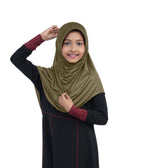 Mehar Diya Hijab for Girls – Premium Black Ready-to-Wear Islamic Hijab | Comfort