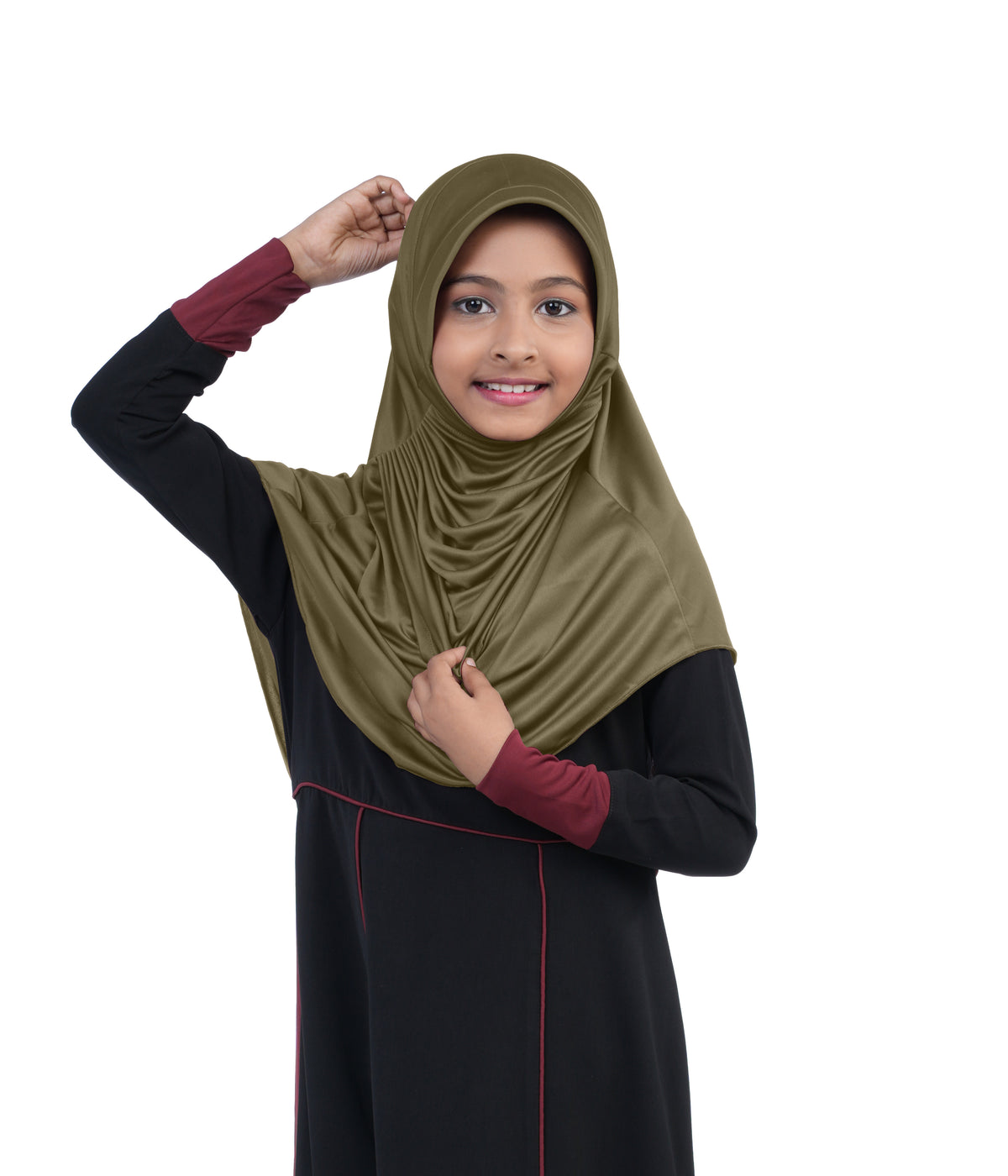 Mehar Diya Hijab for Girls – Premium Black Ready-to-Wear Islamic Hijab | Comfort
