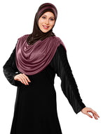 WOMEN'S STYLISH DUAL TONE AFEEFA HIJAB COFFE-COCCO