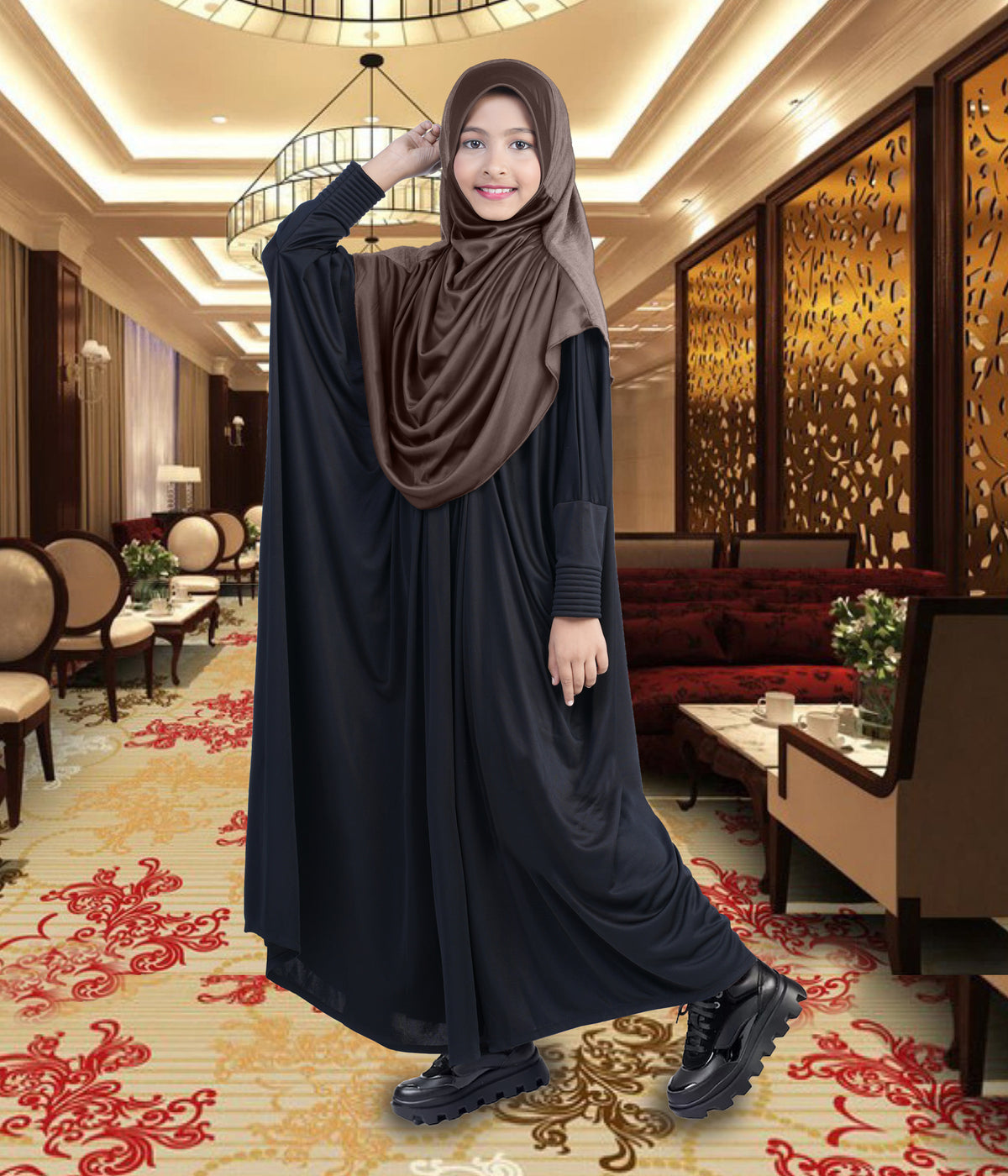 MEHAR HIJAB'S Kids Scarf Little Faeezah Drip Drop Girl's Hijab