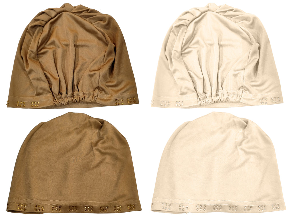 Mehar Hijab Women's Hair Bonnet SD Cap (set of 2)
