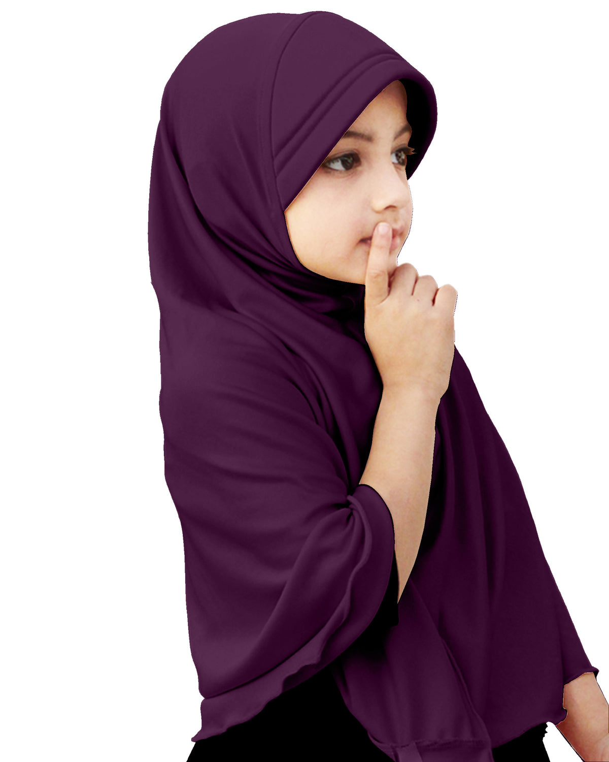 Mehar Hijab's Girl's Plain Long Hijab feel good Little Ma-ale Hijab