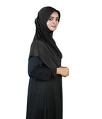 Mehar Famya Elegant Modest Hijab with Lace-Up Shoulder
