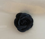 Women's Flower Brooches Black /white Mini Rose for enhance your dressing style
