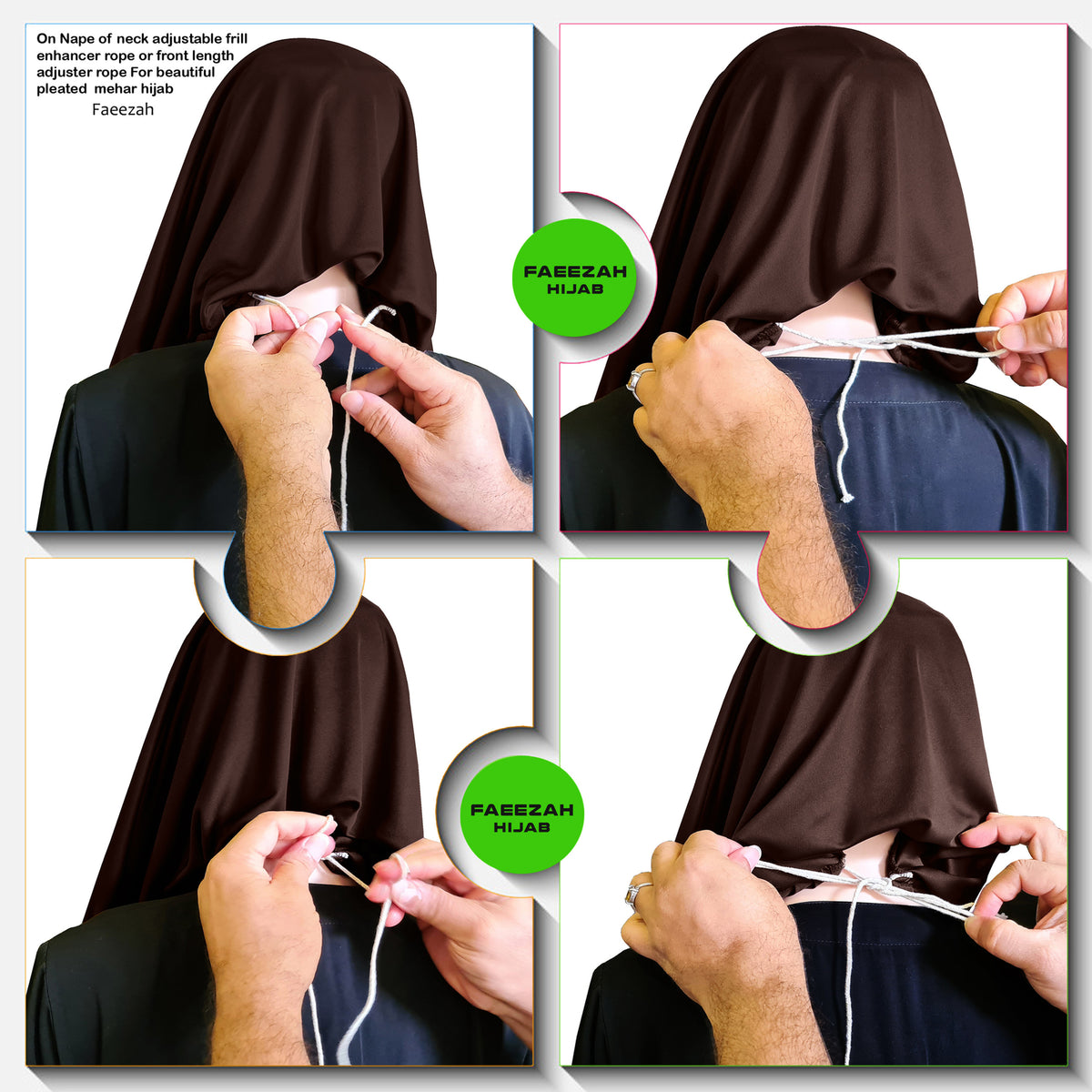 Modest Women's Fleeted Stylish Feel Good Fabric FAEEZAH Hijab Cocco