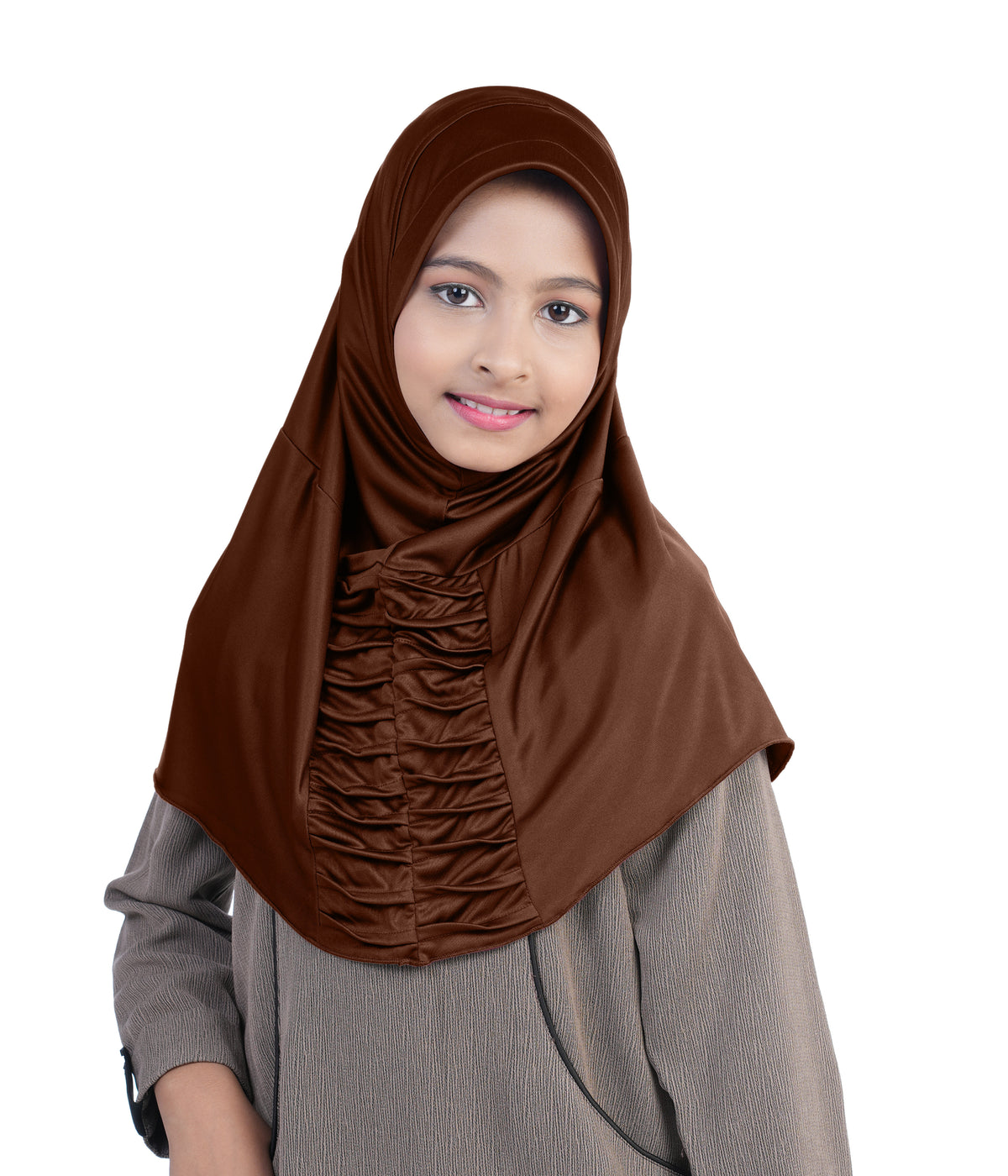 Mehar Nisa Hijab for Girls Hijabs Modest Wear with Front Pleated Detaili