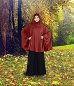 Women's Stylish Soft Rich Polyester Fabric Hanana Sleeve Hijab F Size