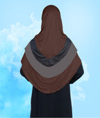 Mehar Hijab's Modest Women's Stylish Designs Layered Elegance Dilsha Color Blend