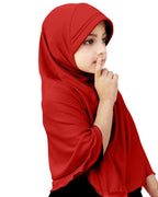 Mehar Hijab's Girl's Plain Long Hijab feel good Little Ma-ale Hijab