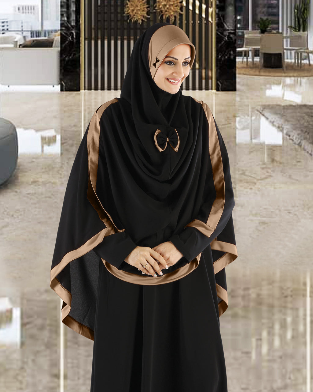 Modest Women's Stylish Soft Rich Crepe Long Hijab GHANIA KHIMAR
